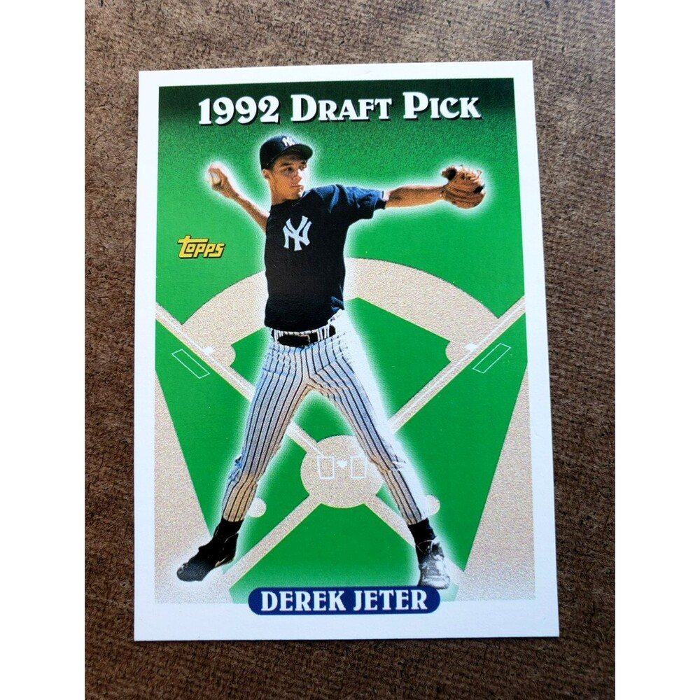1993 Topps DEREK JETER MLB Baseball 1992 DRAFT PICK RC Card #98 NY Yankees H.O.F